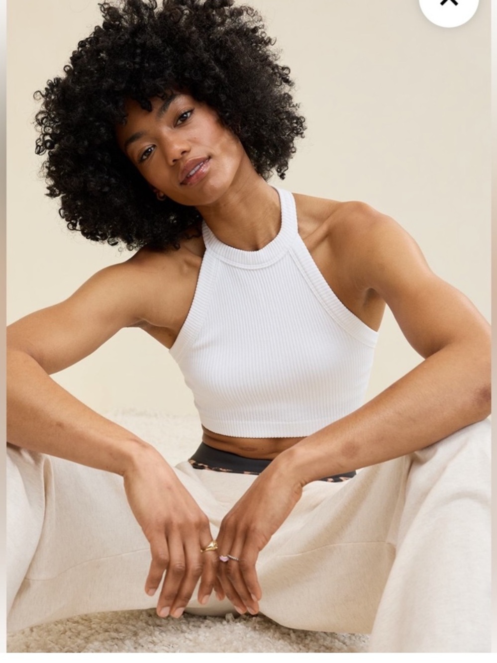 Aerie Superchill Seamless High Neck Bra Top